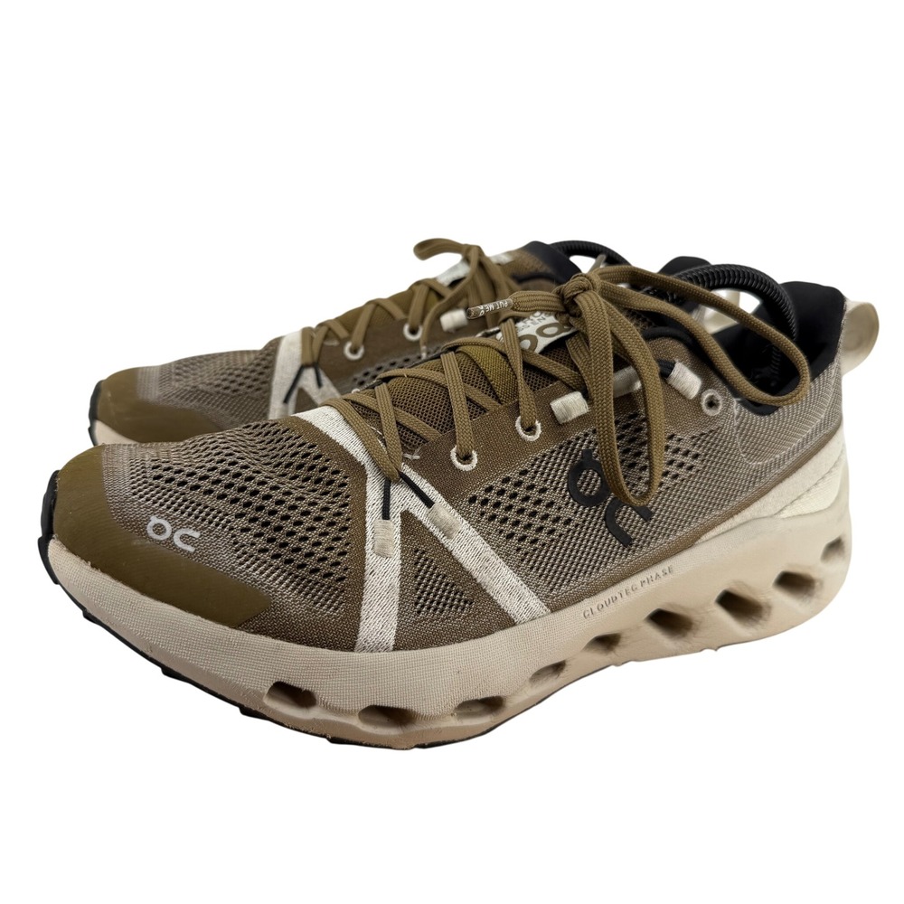 On Running Cloudsurfer Trail Mens 9.5 Earth Sand Sneakers 3ME10112281